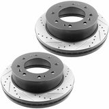 JADODE Front Black E-coat Brake Rotors & Ceramic Pads For Silverado Sierra 2500 3500