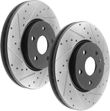 JADODE Front Drilled Rotors + Brake Pads for Chevy Equinox Malibul Impala GMC Terrain