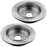 JADODE Rear Brake Rotors and Brake pads For Toyota Highlander Sienna Lexus RX350 RX450H