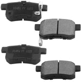 JADODE Rear Brake Rotors + Pad for 2009-2013 2014 2015 2016 2017 Honda Accord Acura TSX