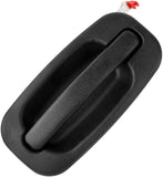 JADODE Black Door Handle Outside Exterior Rear Driver Side Left for Chevy GMC Cadillac